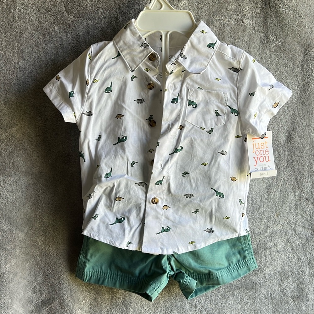 Carters shirt and short set